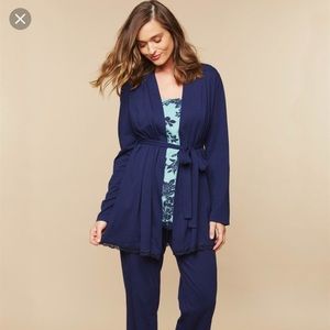 NWT Motherhood Maternity 3 Piece Nursing PJ Set